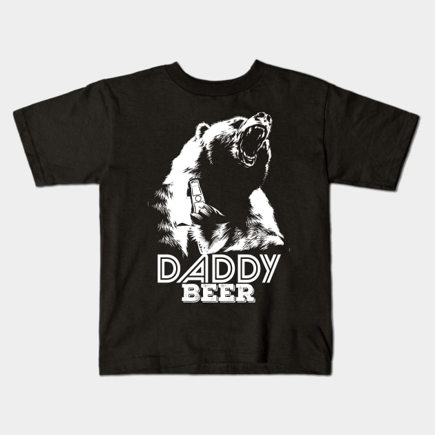 Beer Bear and Deer Kids T-Shirt by jonetressie